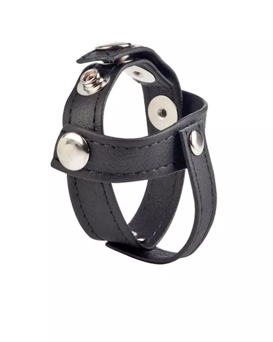 COLTLeatherCBStrapH-PieceDivider-Black