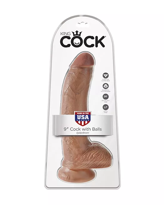 King Cock Suction Cup Dildo With Balls