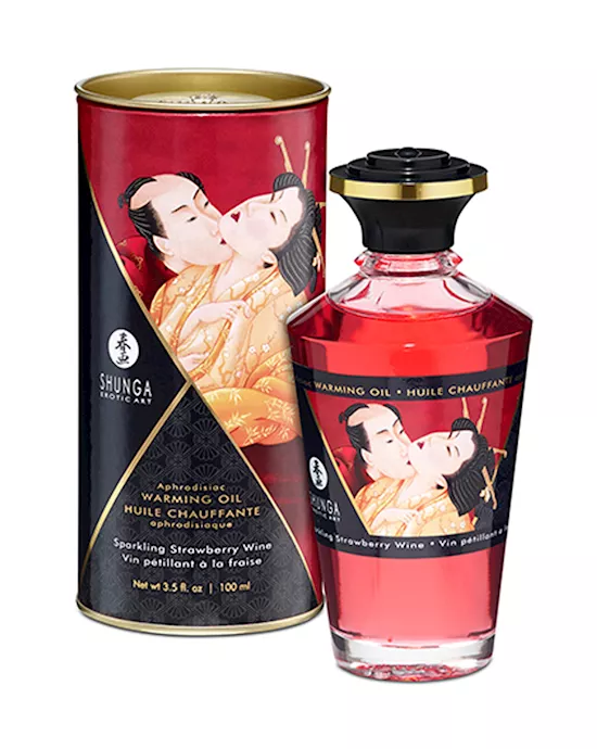 Warming Aphrodisiac Oil - Strawberry Sprakling Wine