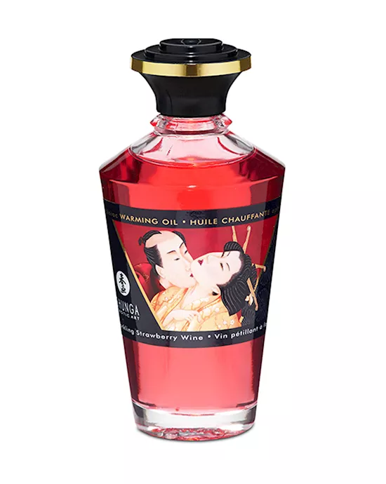 Shunga-WarmingOilSparklingStrawberryWine100ml