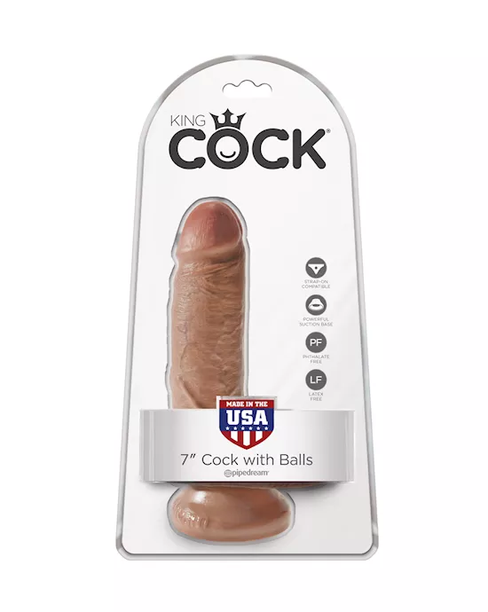King Cock Suction Cup Dildo With Balls