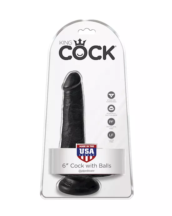 King Cock Suction Cup Dildo With Balls