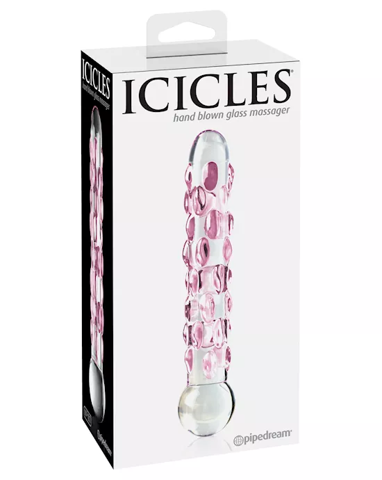 Icicles Hand Blown Glass Massager No 7