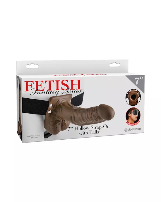 Fetish Fantasy Series 7 Inch Hollow Strap-on With Balls