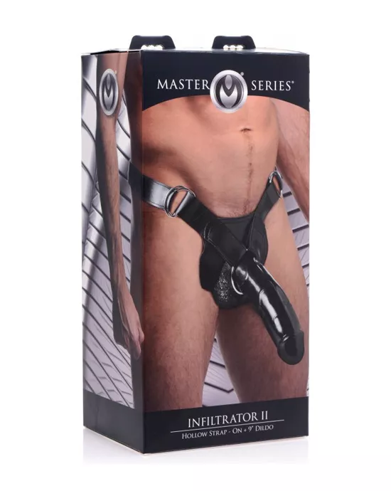 Infiltrator Ii Hollow Strap-on & 10 Inch Dildo