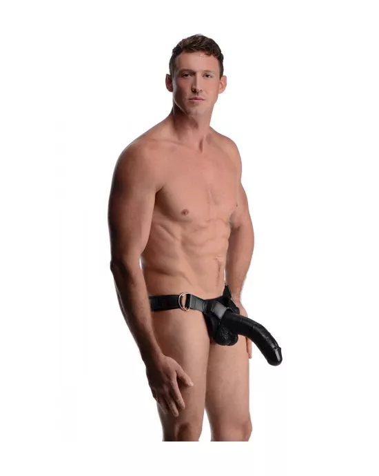 Infiltrator Ii Hollow Strap-on & 10 Inch Dildo