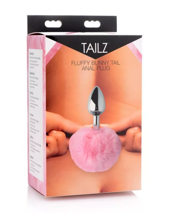 Fluffy Bunny Tail Anal Plug