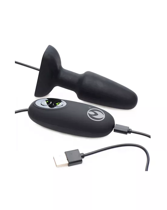 Popper Plug 7x Rechargeable Silicone Vibrating Anal Plug