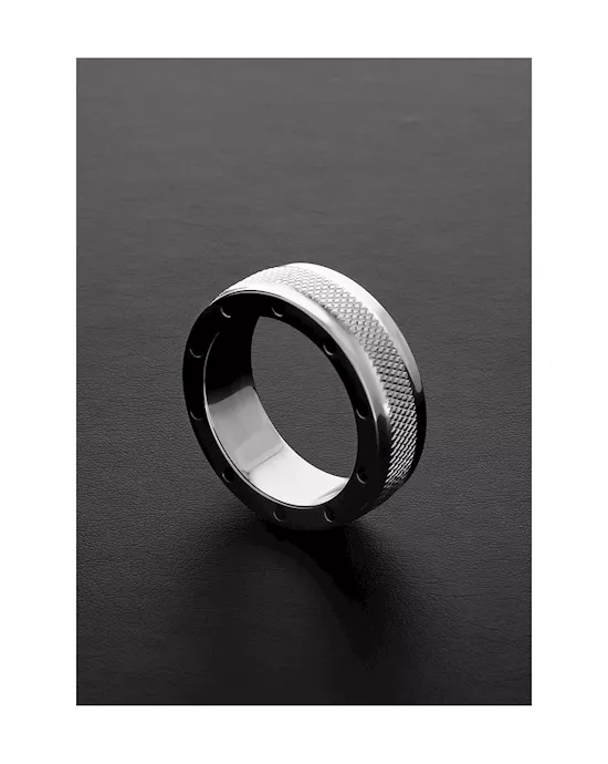 Cool & Knurl Cock Ring - (15x45mm)