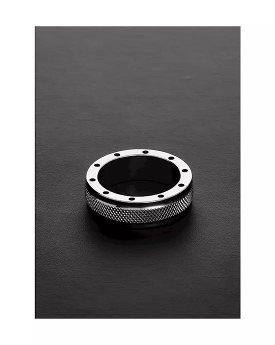 Cool & Knurl Cock Ring - (15x45mm)