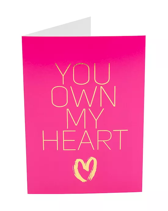 Naughty Notes Greeting Card You Own My Heart