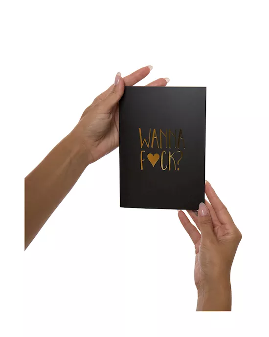 Naughty Notes Greeting Card Wanna F*ck? ...me Too