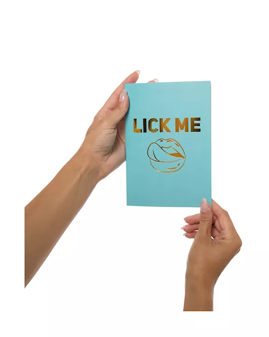 Naughty Notes Greeting Card Lick Me... Please!