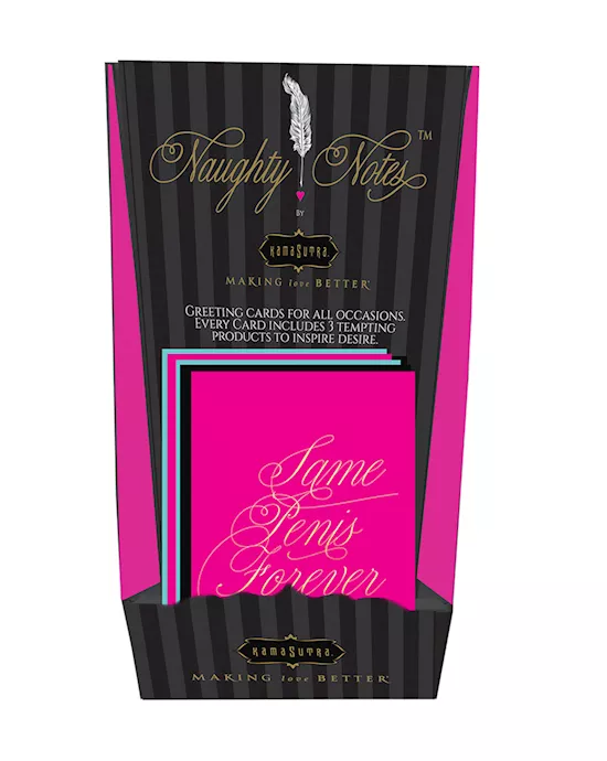 NAUGHTYNOTESGREETINGCARDx12