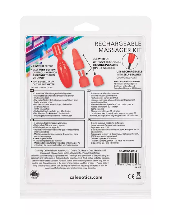 Rechargeable Massager Kit