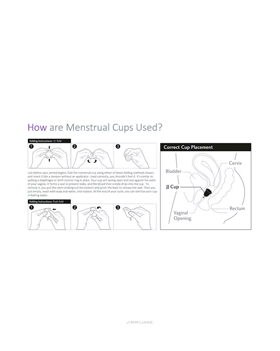 Jimmyjane Intimate Care Menstrual Cups