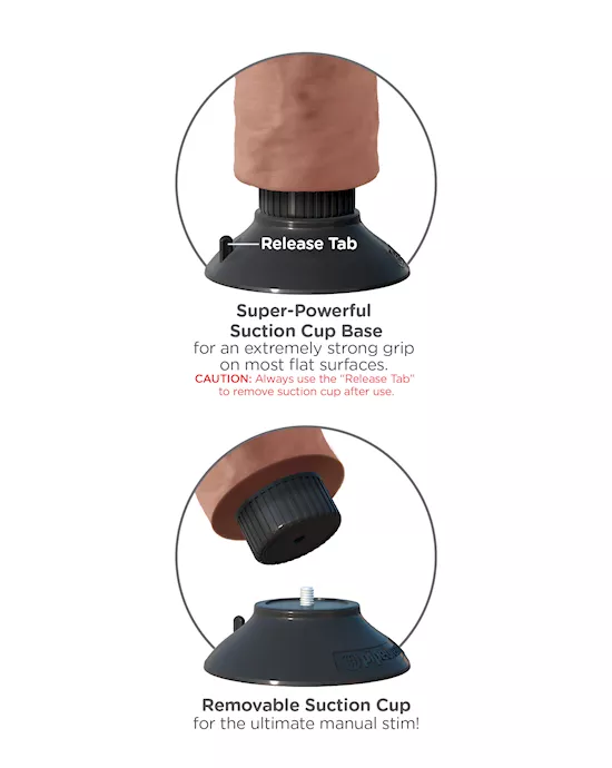 King Cock 6 Inch Vibrating Cock