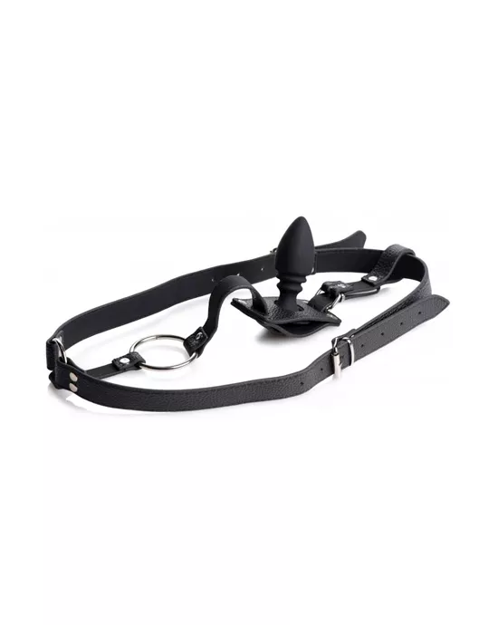 Male Harness With Silicone Butt Plug