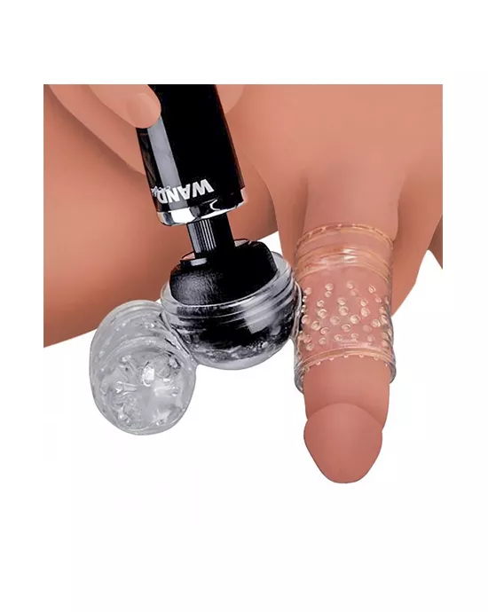 Twin Turbo Strokers 2 In 1 Wand Attachment For Men