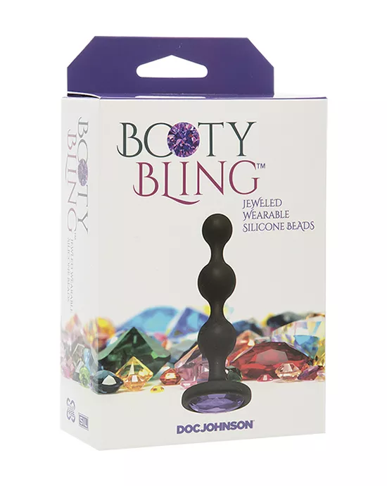 Booty Bling Jeweled Anal Bead Plug