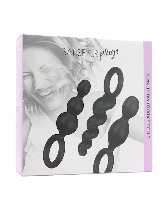Satisfyer Silicone Plugs, Set Of 3