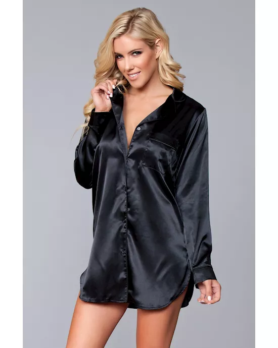 Kimberly Satin Sleepshirt