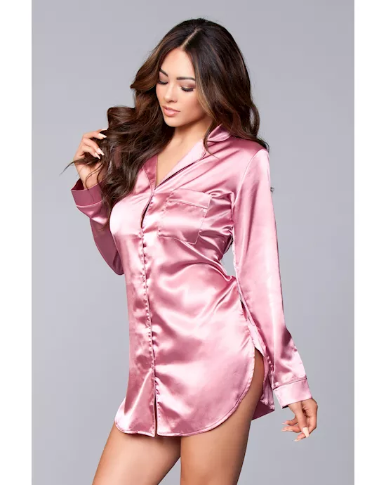 Kimberly Satin Sleepshirt