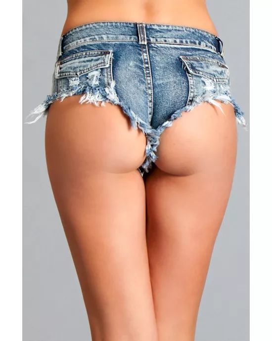 Sexy Cut Off Low Waist Denim Jeans Shorts