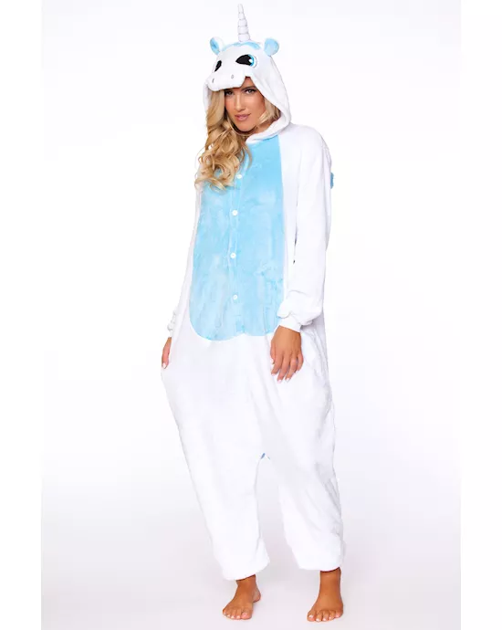 White Unicorn Adult Onesie