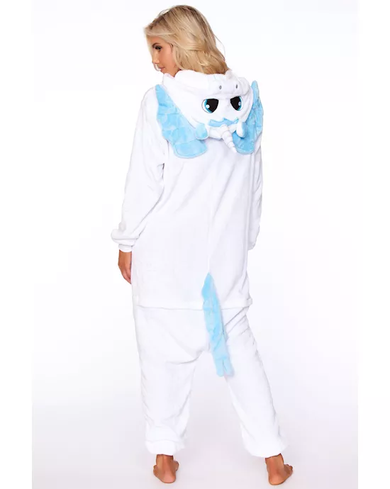 White Unicorn Adult Onesie
