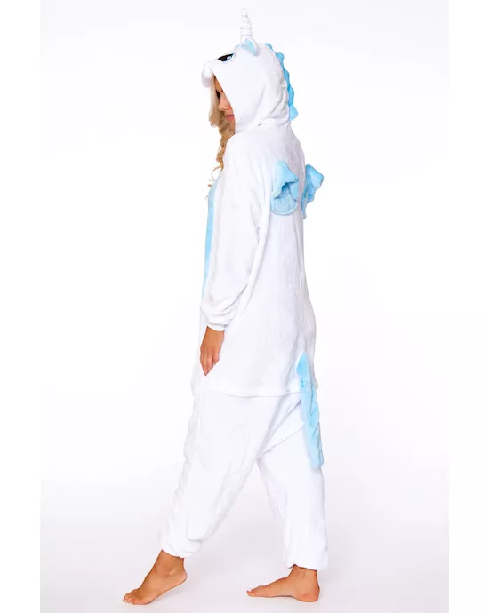 White Unicorn Adult Onesie