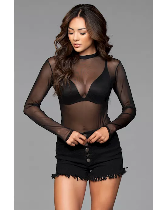 High Waisted Fringed Button Shorts