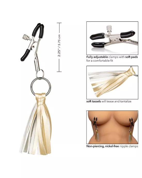 Nipple Play Playful Tassels Nipple Clamps