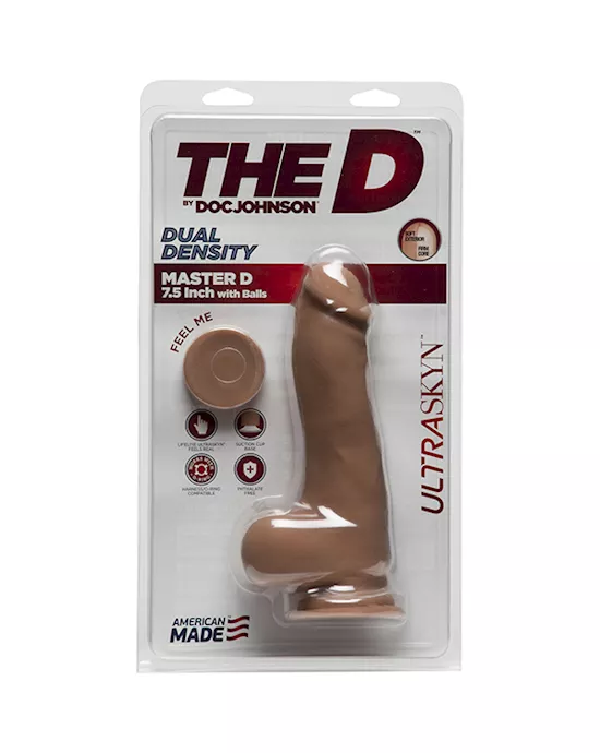 The Master D Ultraskyn Dildo With Balls