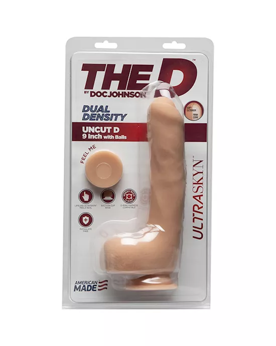 Doc Johnson Ultraskyn Uncut Dildo With Balls