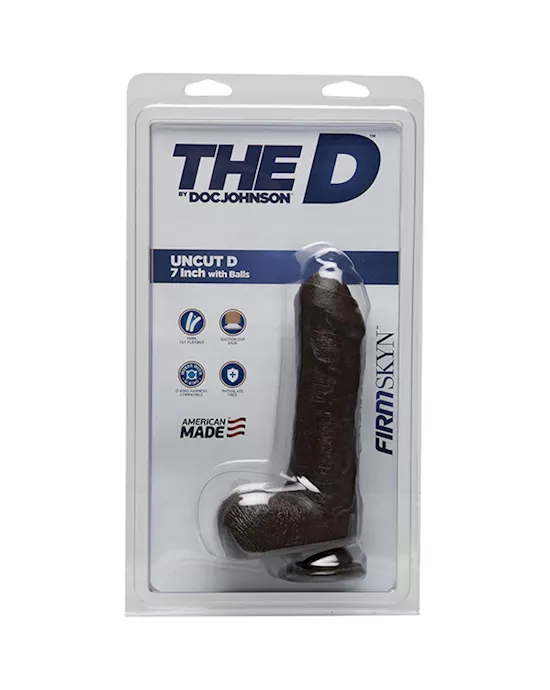 Doc Johnson Firmskyn 7 Inch Uncut Dildo With Balls