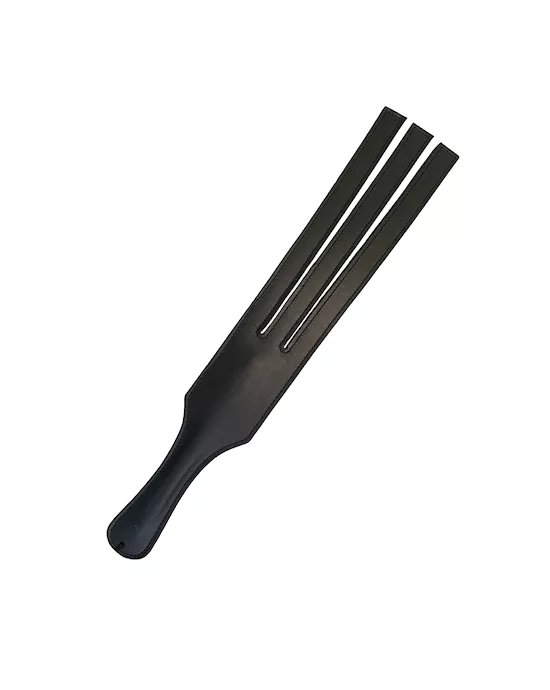 Bound X Three Pronged Leather Paddle