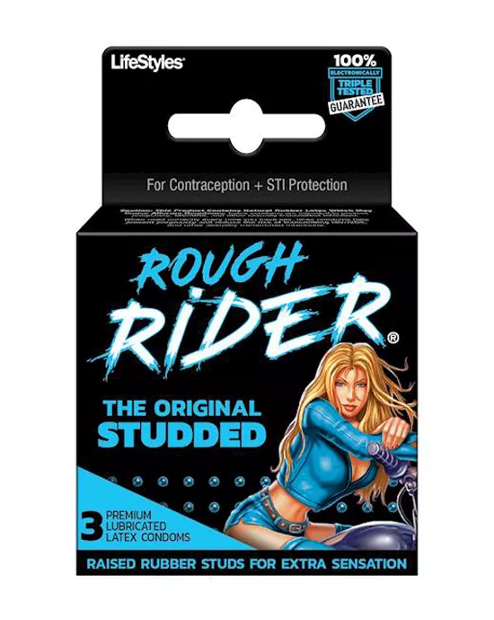 LifestylesRoughRiderStudded3pk