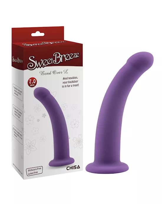 Bend Over Suction Cup Dildo - 7 Inch