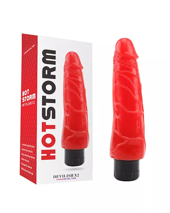 Devilish X2 Vibrating Dong - 8.4 Inch