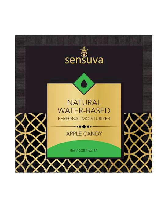 NaturalWater-BasedPersonalMoisturizer-AppleCandy6mlSingle-UsePa