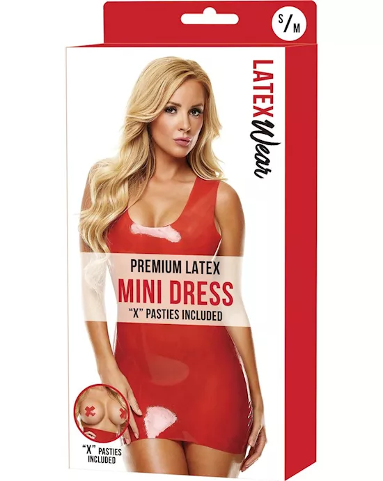 Premium Latex Mini Dress - S/m