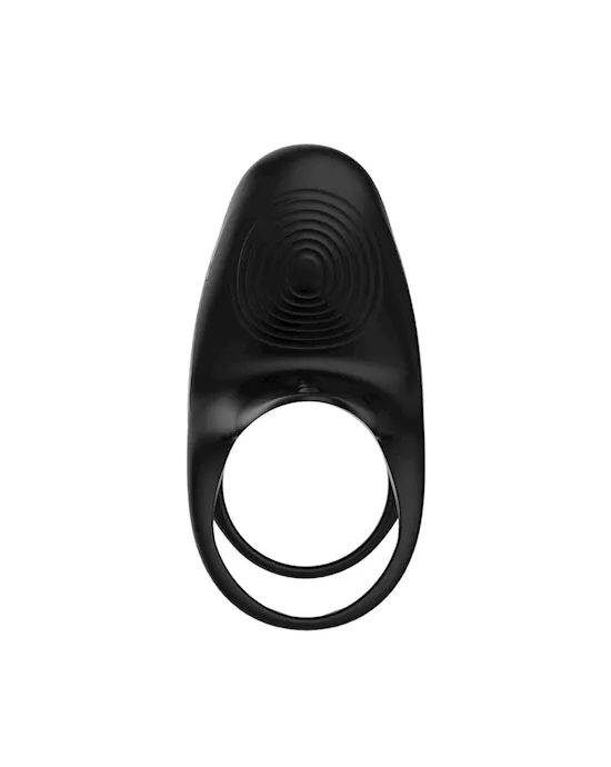Silicone Vibrating Cock Ring With Tickler & Remote