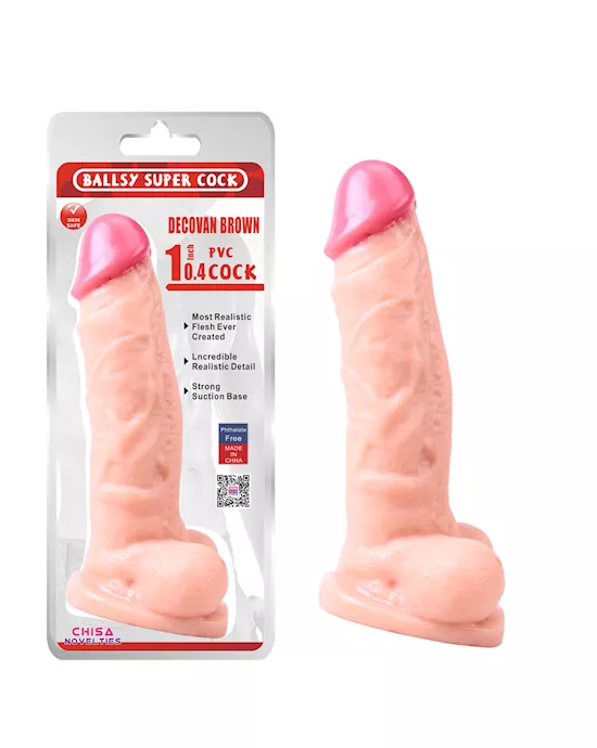 Decovan Brown Dildo - 10.4 Inch