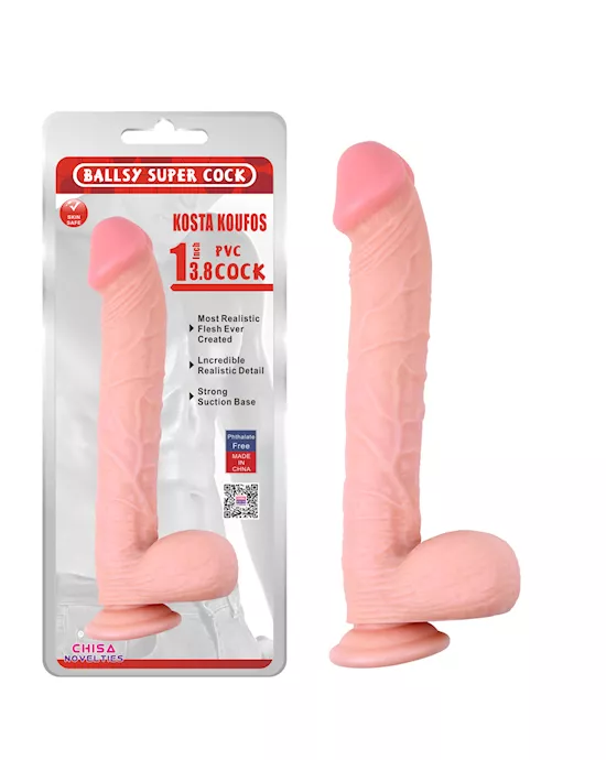 Amore Kosta Koufos Suction Cup 13.8 Inch Dildo