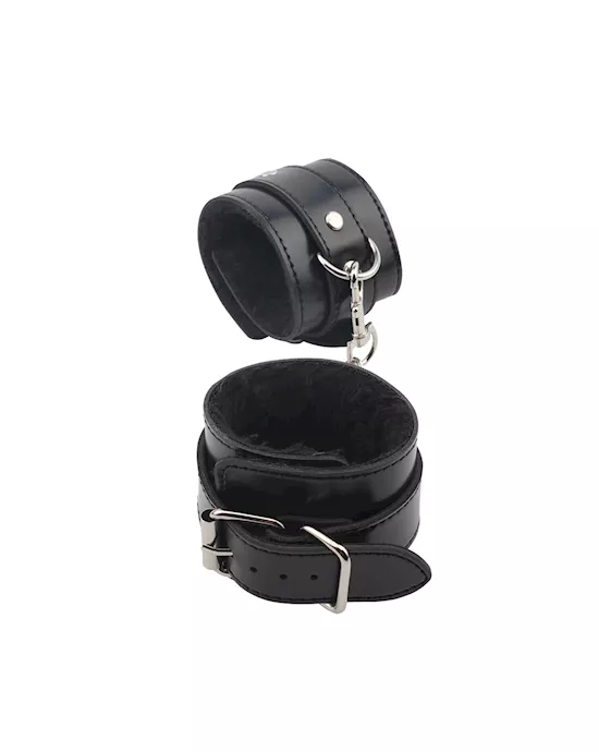 Obey Me Leather Handcuffs