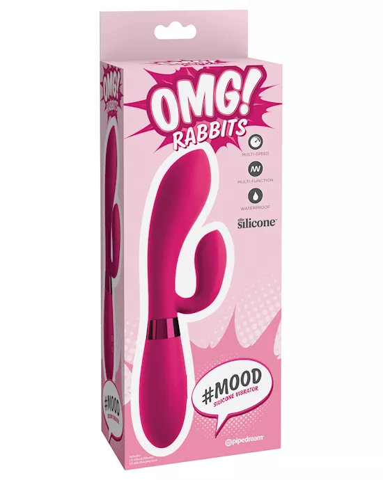 Omg! Rabbits #mood Silicone Rabbit Vibrator