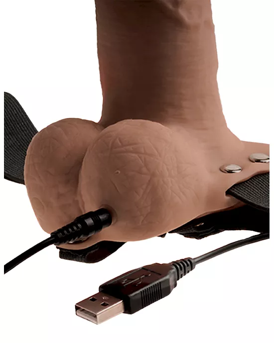 Fetish Fantasy 6 Inch Hollow Rechargeable Strap-on