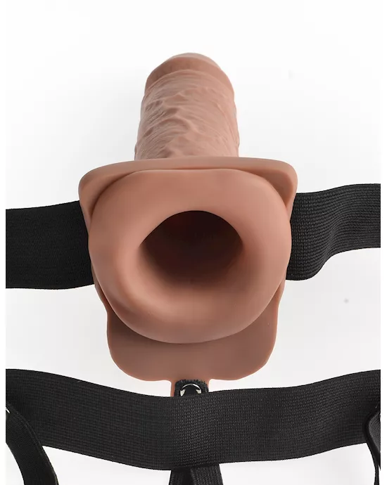 Fetish Fantasy 7 Inch Hollow Rechargeable Strap-on Remote