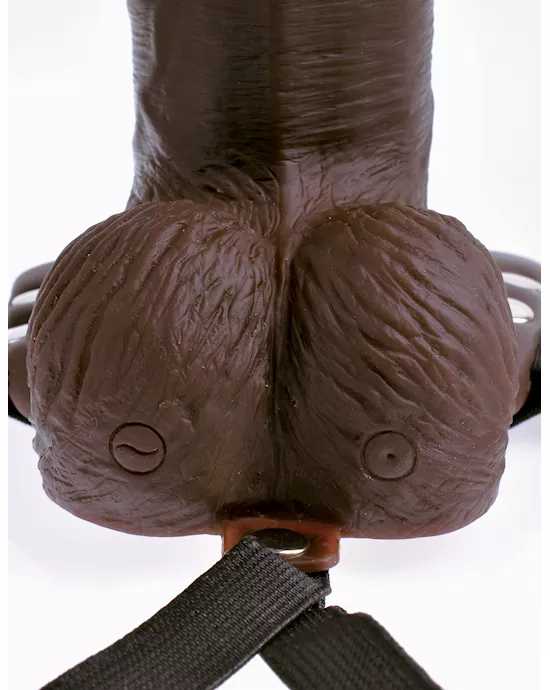 Fetish Fantasy 8 Inch Hollow Rechargeable Strap-on Remote